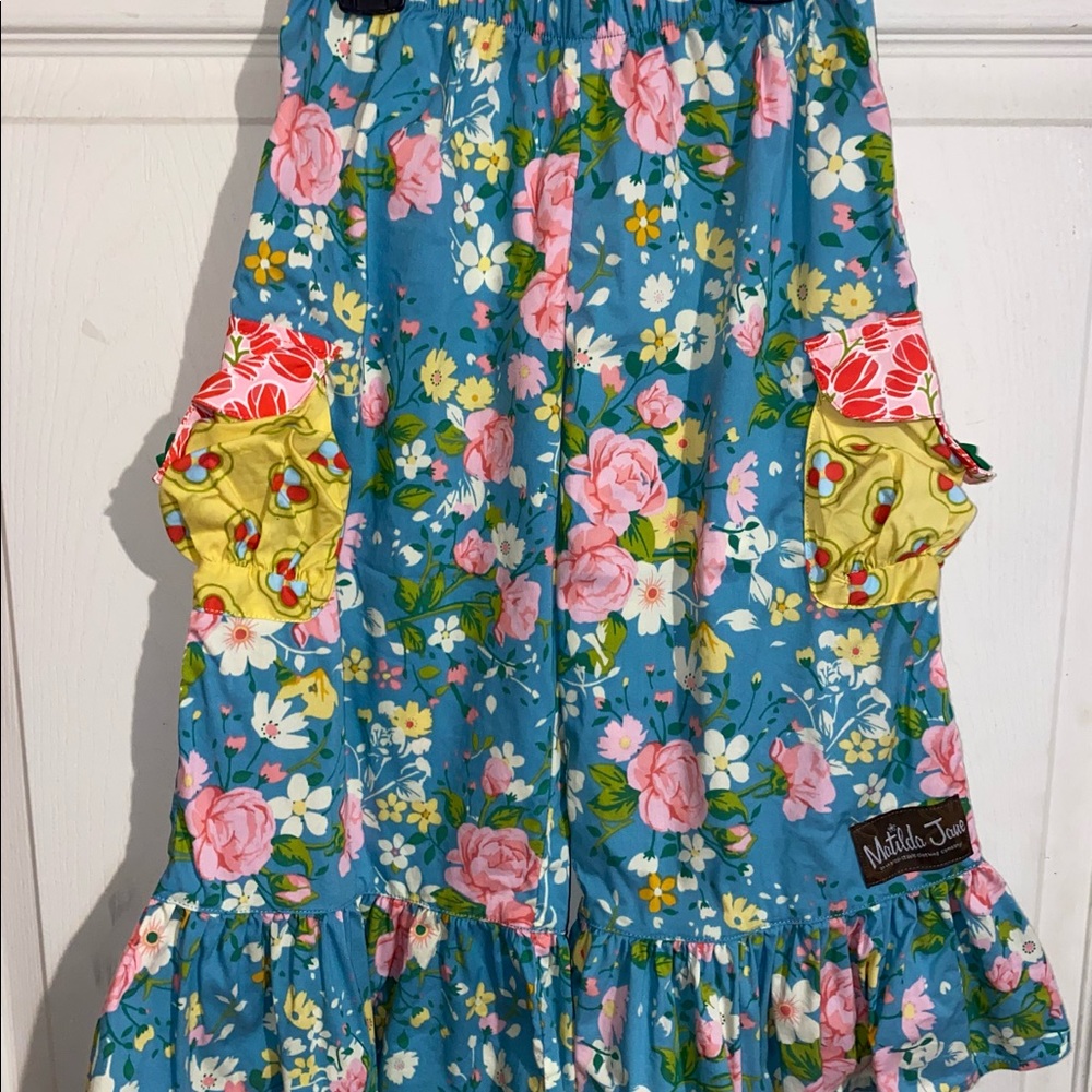 Sz 4 Matilda Jane Ruffle Pants EUC
